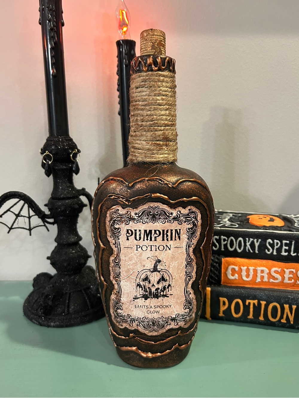 Halloween Decorative Potion Bottle - Pumpkin Potion